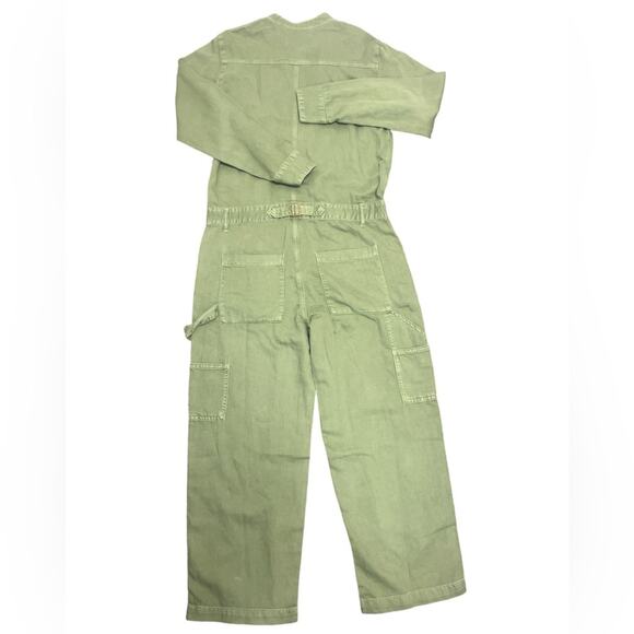 Free People Sandrine Rose Patchwork Boho Grunge Denim Jumpsuit S Festival NWT - Picture 3 of 6